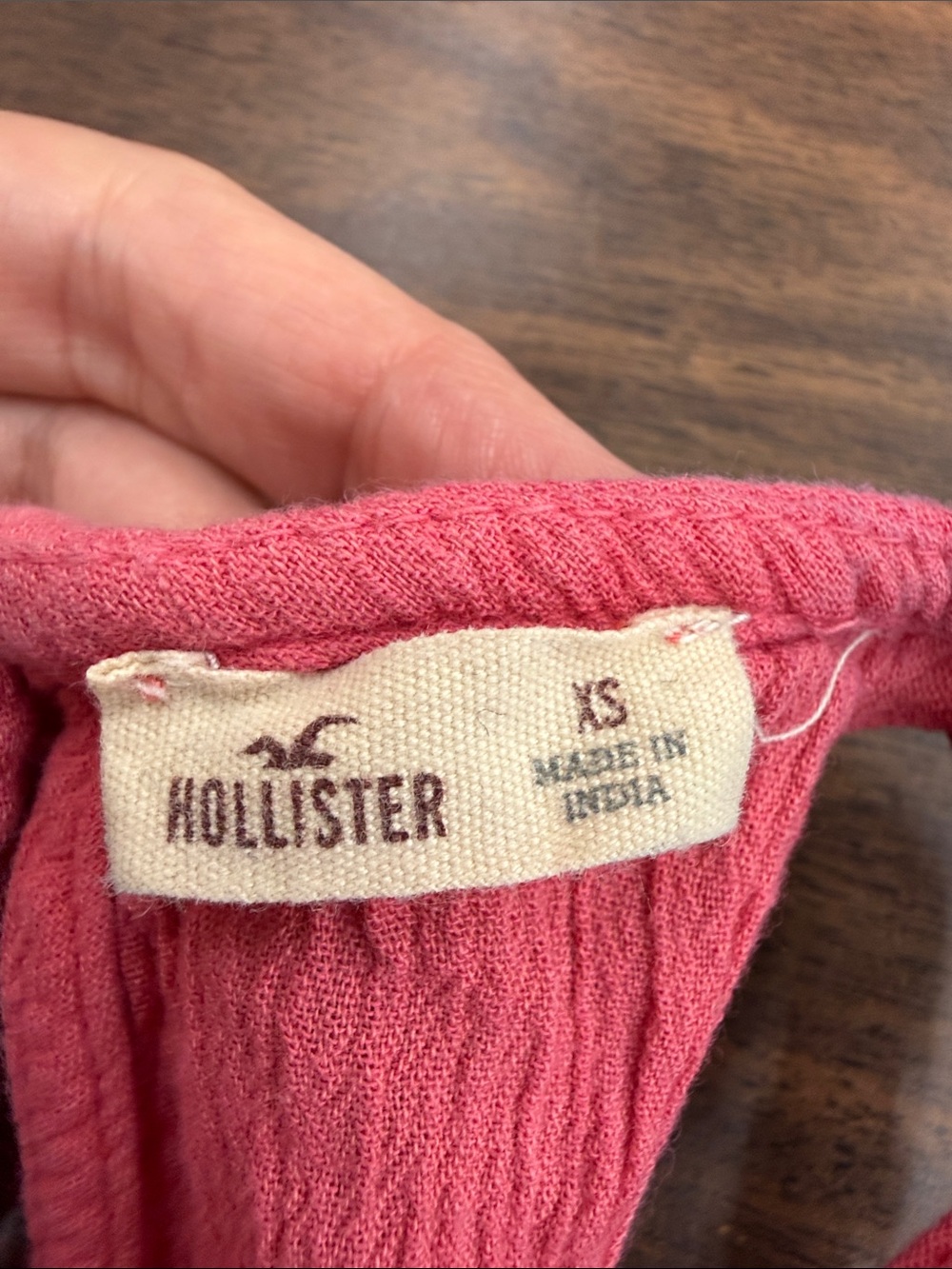 Hollister Pink Ombre Crochet Halter Top - Picture 2 of 7